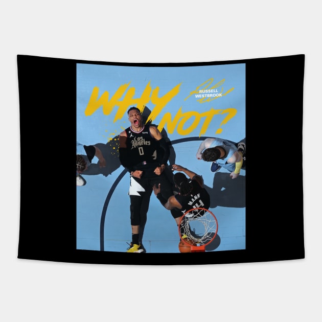 Russell Westbrook Tapestry by Juantamad