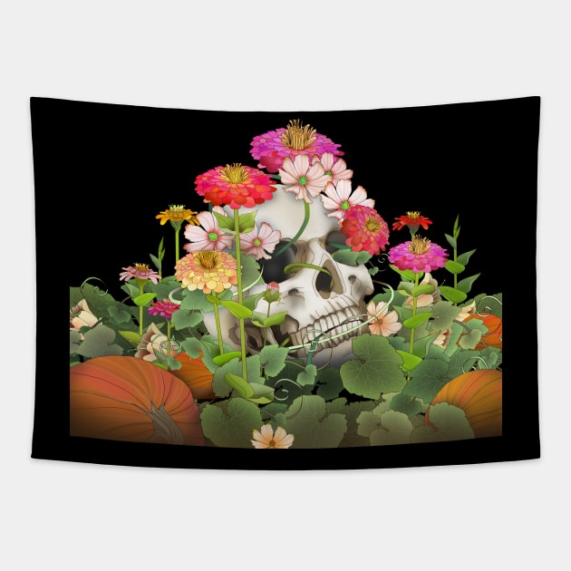 Sugar Skull Tapestry by BrendaErickson