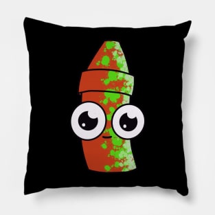 Crayon Buddy Red & Green Pillow