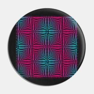 Modern Arabic ornamental design in dots and circles in blue and pink Pin