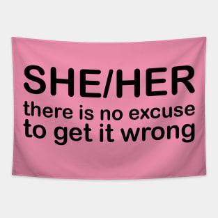 Pronouns: SHE/HER - there is no excuse to get it wrong Tapestry