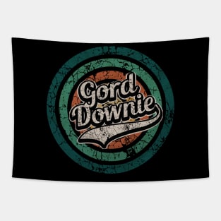 Gord Downie // Retro Circle Crack Vintage Tapestry
