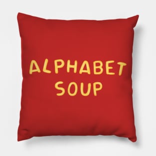 Alphabet soup Pillow