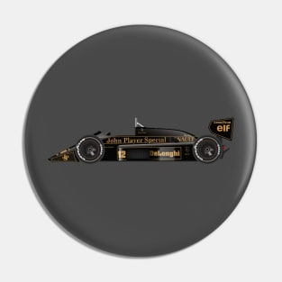 Ayrton Senna's Lotus 98T Illustration Pin