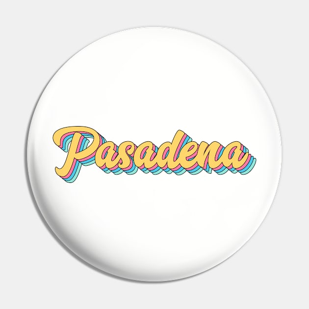 Pasadena Retro Script Pin by modeoftravel