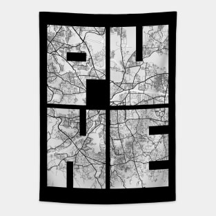 Pune, Maharashtra, India City Map Typography - Light Tapestry