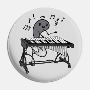 The Angelic Vibraphone Player Mallet Percussionist - A Cute and Charming Musical Journey Pin