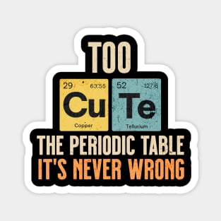 Sci Fi Science Periodic Table CUTE Design Magnet