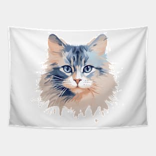 Cat Pet Animal Beauty Nature City Discovery Tapestry