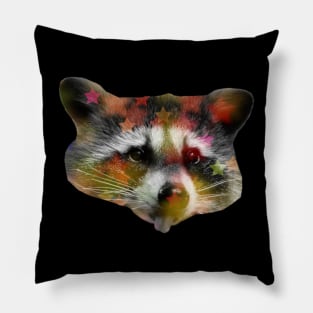 Raccoon Disco Pillow