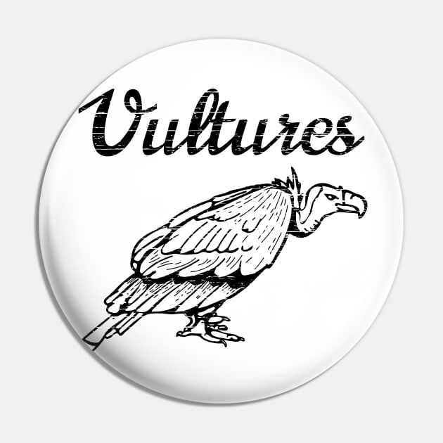 Vultures New Wave Punk Rock Pin by Luyasrite