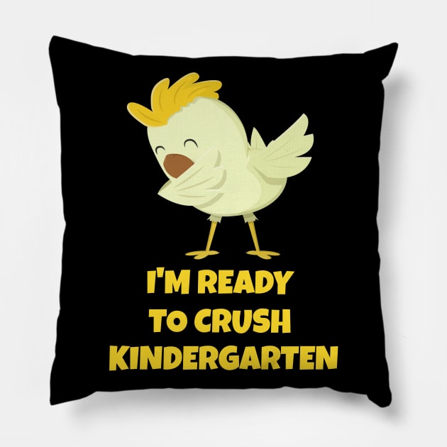 Kids I'm Ready To Crush Kindergarten Funny Toddler Kids Boy Girl T-Shirt Pillow by DDJOY Perfect Gift Shirts