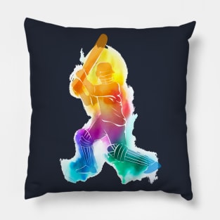 Cricket Player Pillow