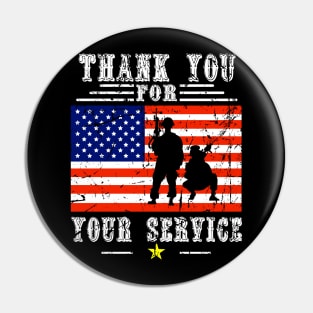 veterans day thank you for your service Pin