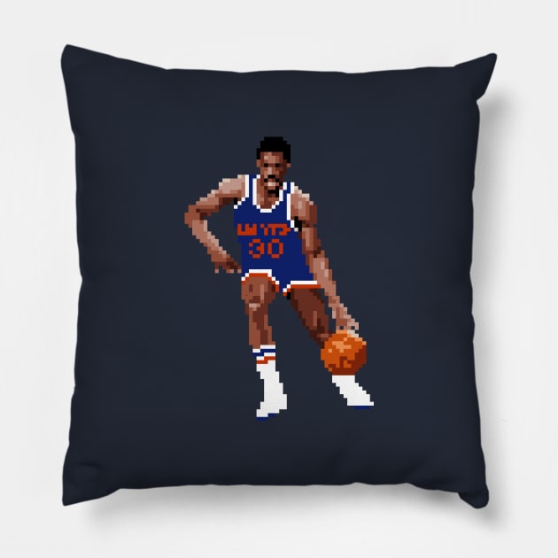 Bernard King Pixel Dribble Pillow by qiangdade