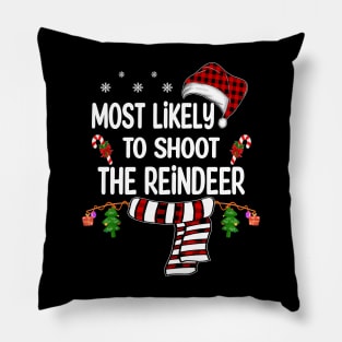 most likely christmas pajamas Pillow