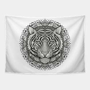 Tiger art face Tapestry