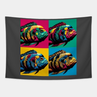 Ram Cichlid - Cool Tropical Fish Tapestry