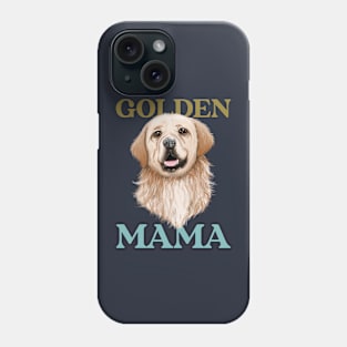 Golden mama golden retriever mom Phone Case