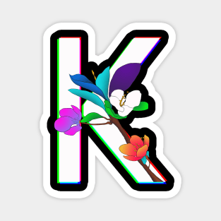 Monogram K neon Magnet