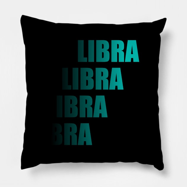 Libra Text Design Pillow by Introvert Home 