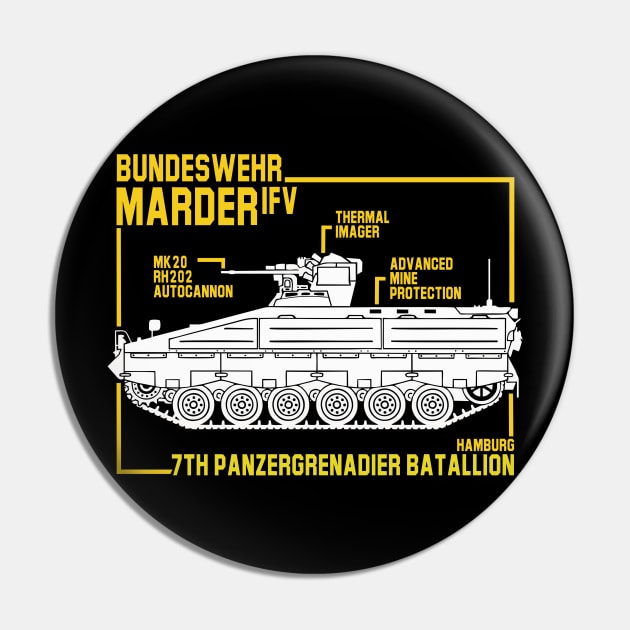 Bundeswehr Marder IFV Panzergrenadier Tank Pin by Cholzar