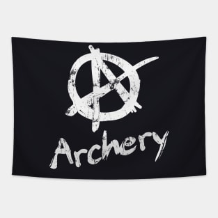 Archery Anarchy Symbol Tapestry