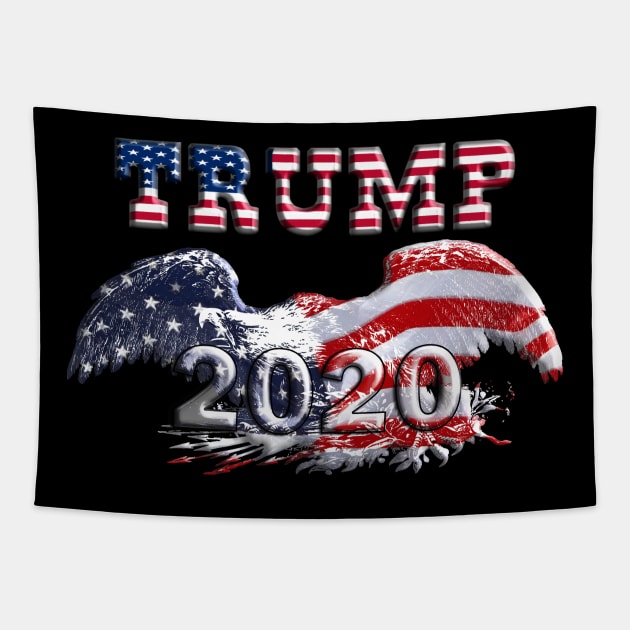 Trump 2020 Tapestry by Politics and Puppies