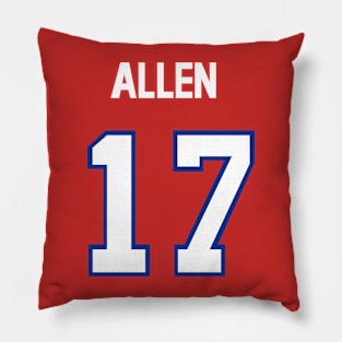 Josh Allen Jersey Shirt Buffalo Bills T-Shirt Pillow