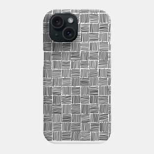 Interlacing of black stripes Phone Case