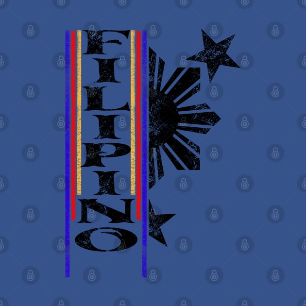 Filipino with faded sun and stars by Isuotmo