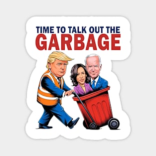 Funny Trump Garbage Voter Kamala, President 47 Winner Kamala Election, Garbage Truck Trash 2024 Magnet