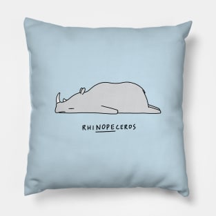 Moody Animals - Rhinoceros Pillow