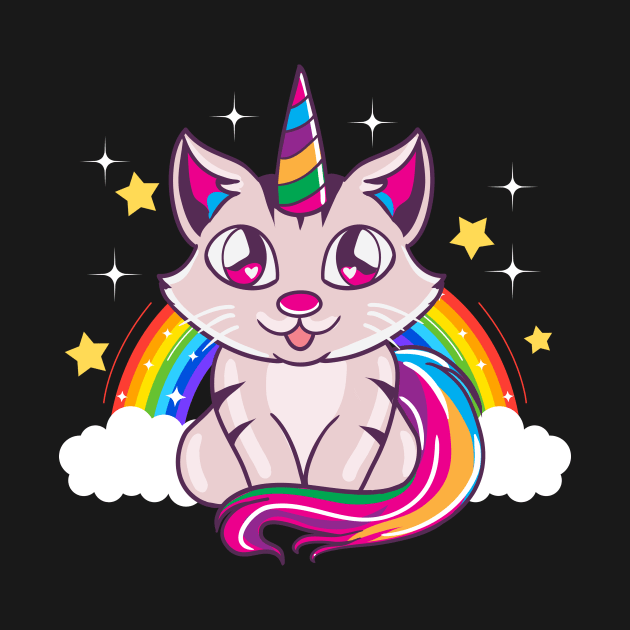 Cute & Funny Unicorn Cat Rainbow Kitty Magical by theperfectpresents