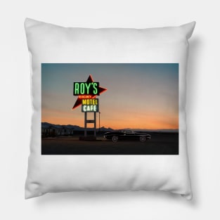 Roy's at Amboy on Route 66 Pillow