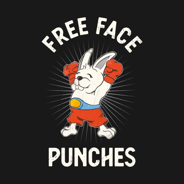 Free Face Punches Fun Boxing Rabbit by Foxxy Merch