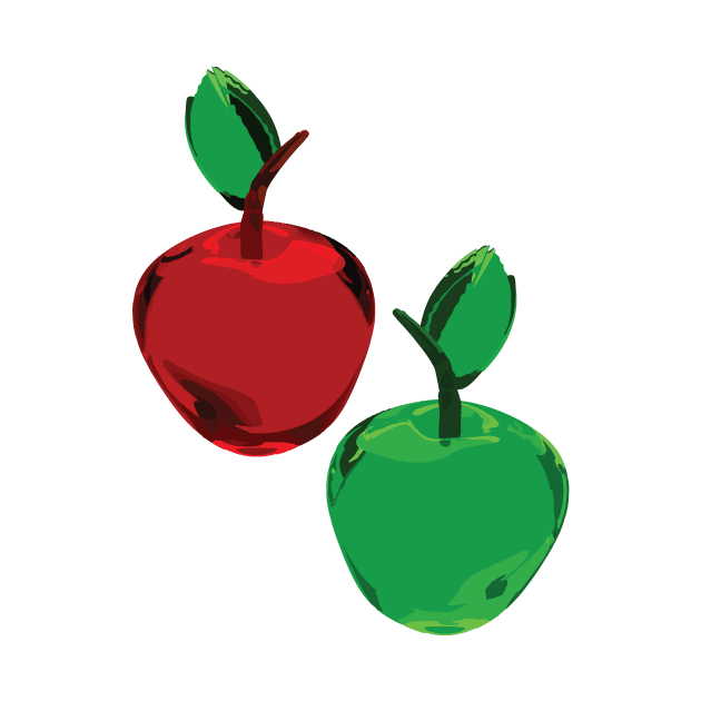 Red and Green Apples by DenAlex