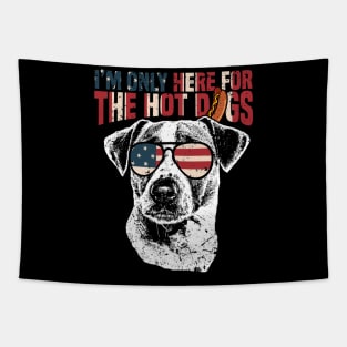 Jack Russell Terrier Shirt Funny 4th of July Pup Tee Tapestry