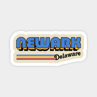 Newark, Delaware / / Retro Style Design Magnet