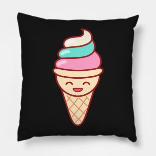 Whip Ice Cream Emoji Minimal Pillow