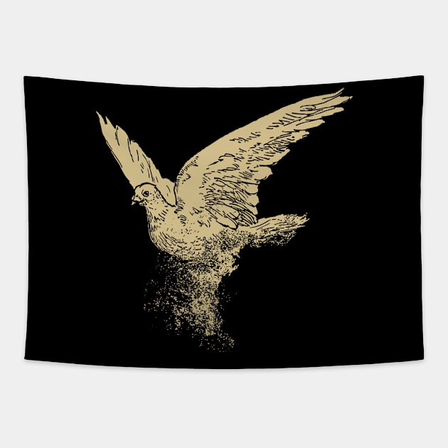 white dove of peace dispersion Tapestry by HBfunshirts