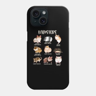 Different Hamster Species Phone Case