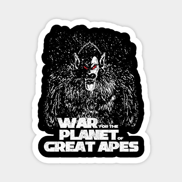 War for the Planet of Great Apes Magnet by Daletheskater