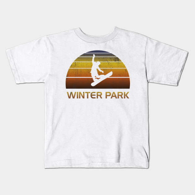 Vintage Retro Winter Park Colorado Snowboard Fan Ski Winter Sport Men Women Kids Camping Hiking Png Mountain Kids T Shirt Teepublic