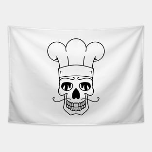 Chef skull Tapestry