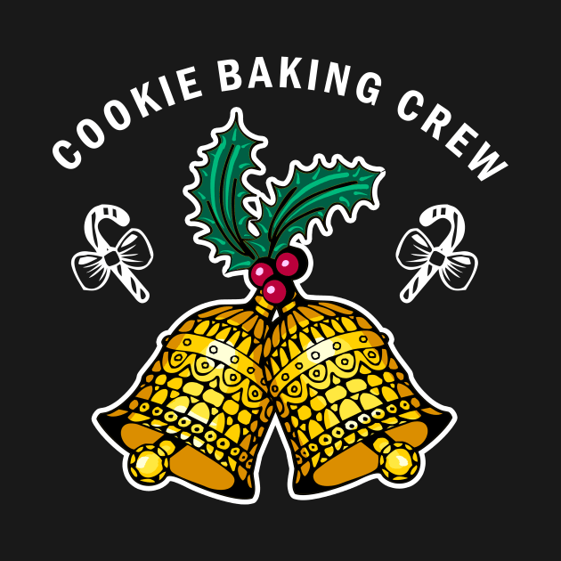 Cookie baking crew Shirt Funny Santa Christmas Tshirt Boy Girl Holiday Gift Cute Christmas Party Tee by NickDezArts