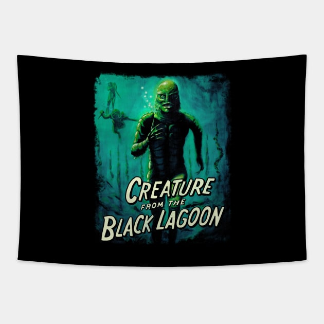 Creature from the Black Lagoon Tapestry by DasFrank