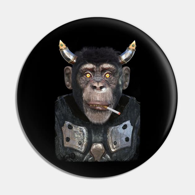 Viking Monkey Pin by vonHobo