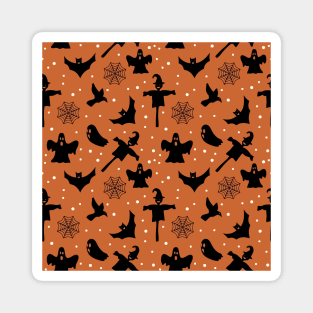Voodoo Halloween Pattern Magnet