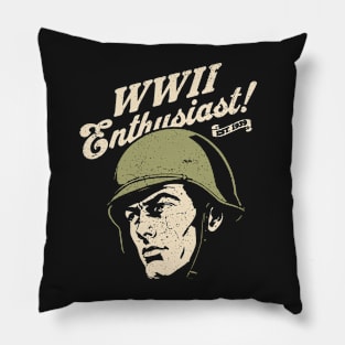 World War 2 Enthusiast Pillow